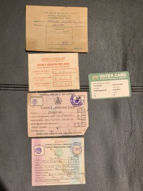 Old voters cards