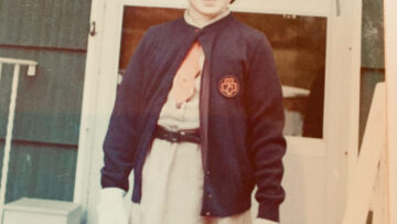 The author in her Brownie uniform